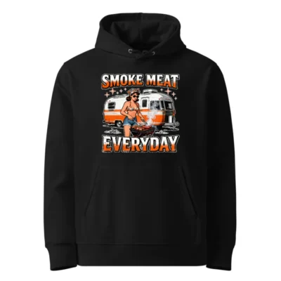 Smoke Meat Everyday Hoodie - Unisex Eco-Friendly Graphic Pullover