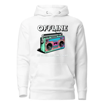 Offline Boombox Hoodie – Unisex Premium Pullover Sweatshirt