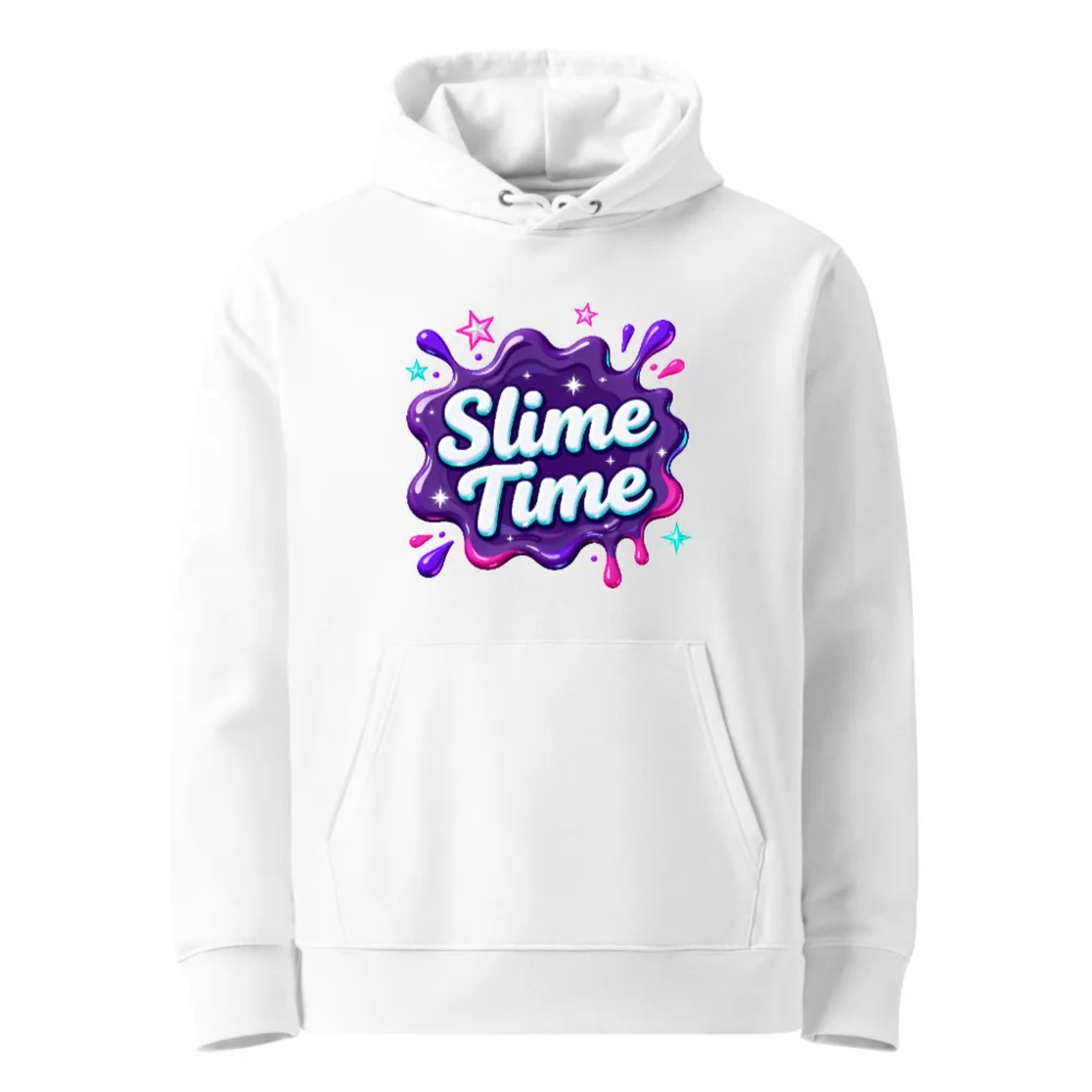 Slime Time Unisex Eco Hoodie – Soft Organic Cotton Pullover