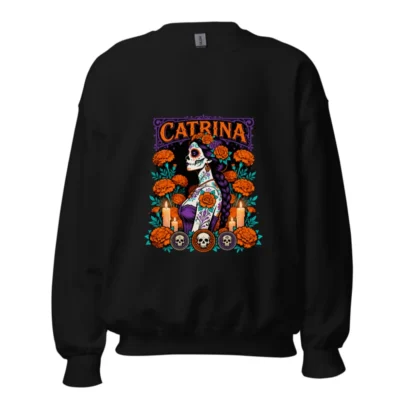 Catrina Day of the Dead Sweatshirt - Unisex Crew Neck