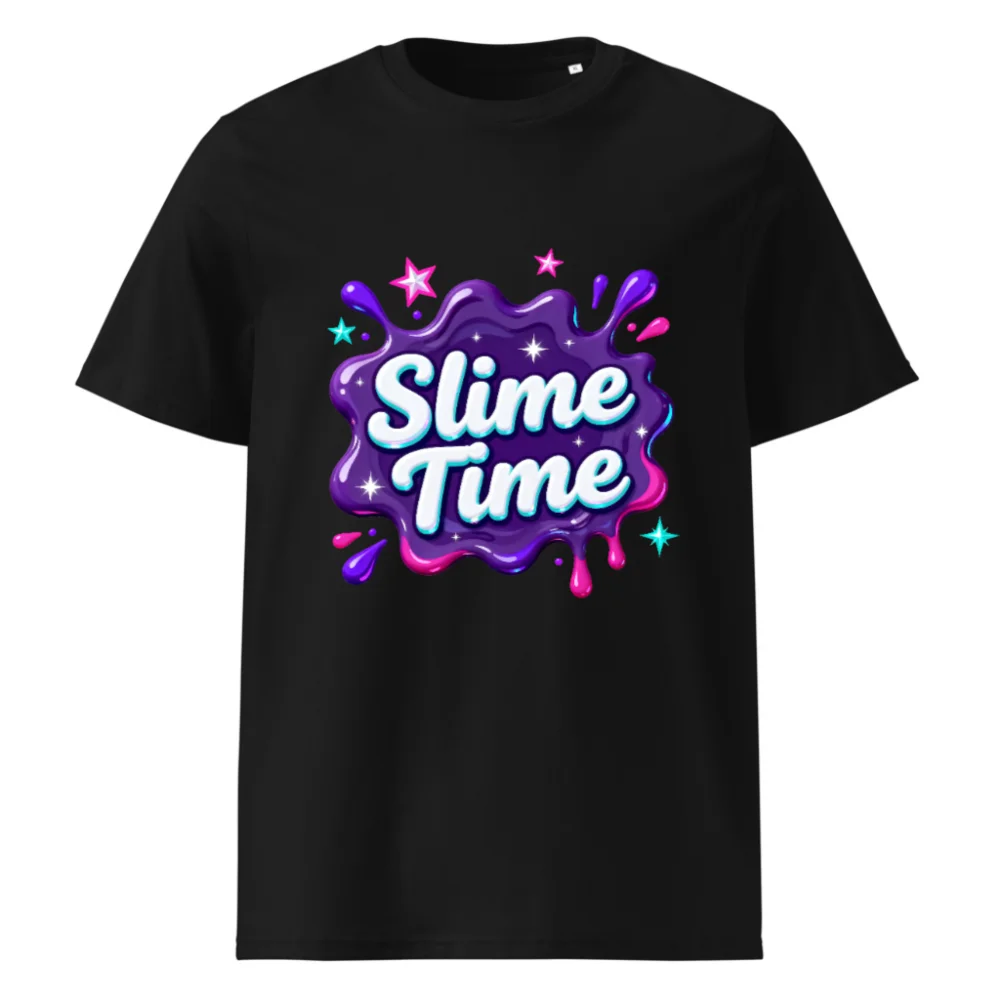 Slime Time Unisex Organic Cotton T-Shirt - Fun Graphic Tee