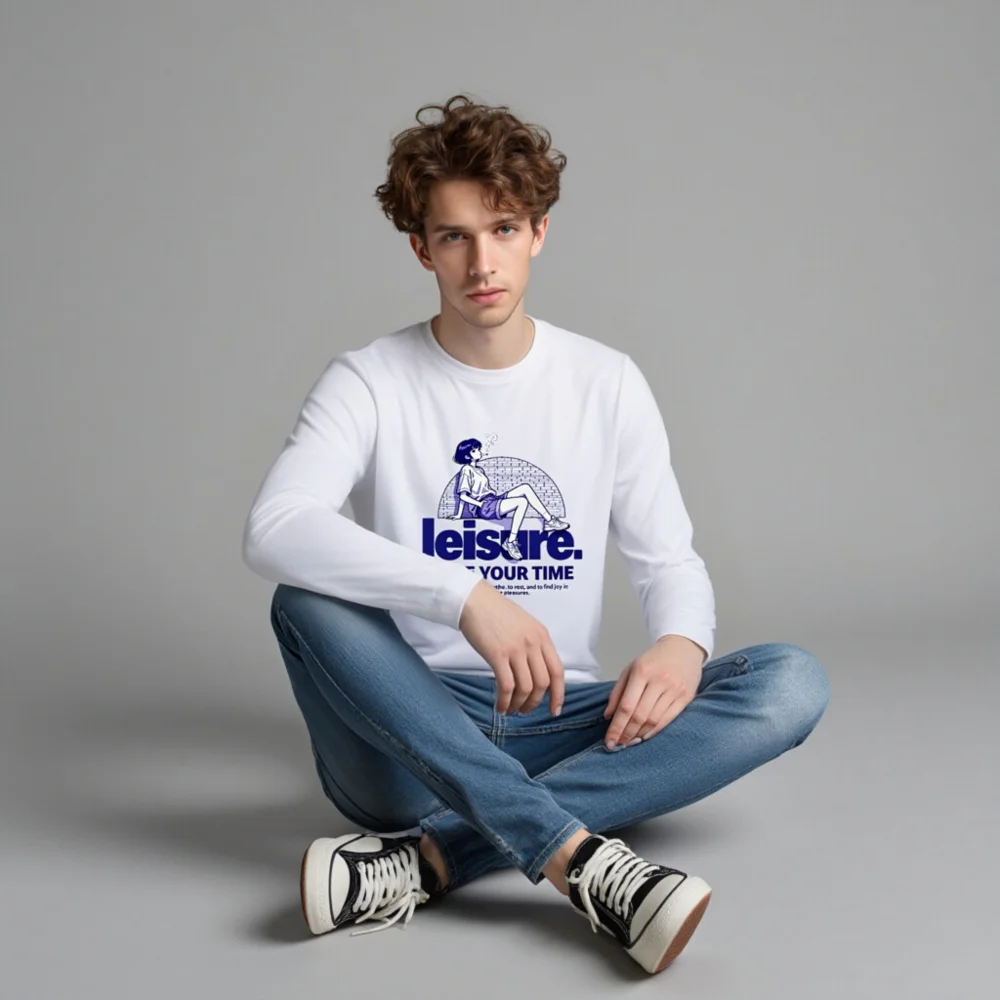 Leisure Take Your Time Unisex Long Sleeve Tee - Image 4