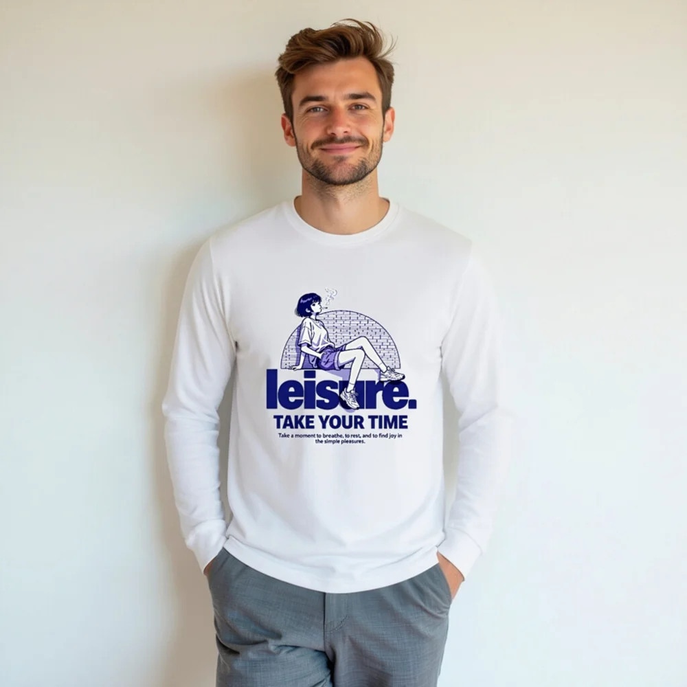 Leisure Take Your Time Unisex Long Sleeve Tee - Image 7