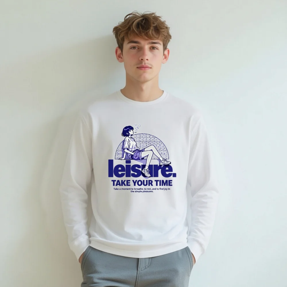 Leisure Take Your Time Unisex Long Sleeve Tee - Image 8