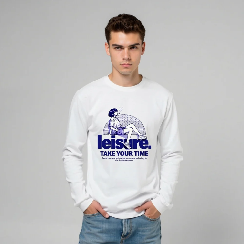 Leisure Take Your Time Unisex Long Sleeve Tee - Image 10