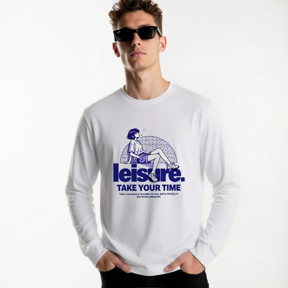 Leisure Take Your Time Unisex Long Sleeve Tee - Image 11