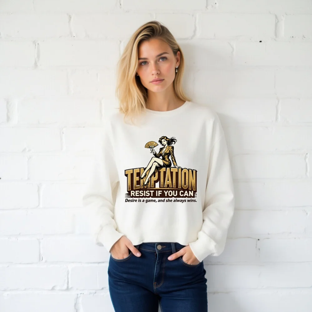 Temptation Resist If You Can Unisex Long Sleeve T-Shirt - Image 2