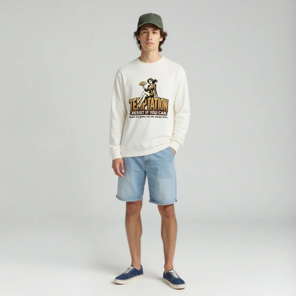 Temptation Resist If You Can Unisex Long Sleeve T-Shirt - Image 3