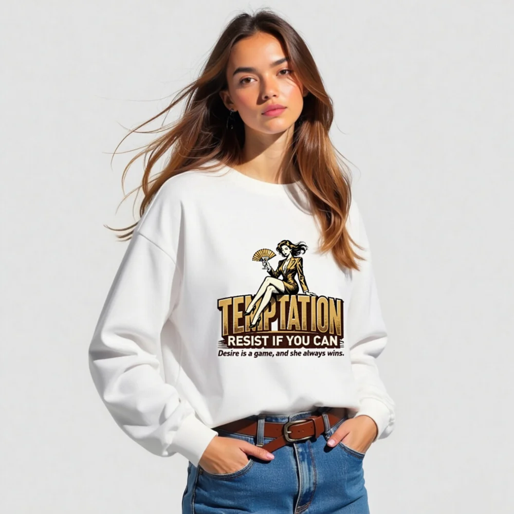 Temptation Resist If You Can Unisex Long Sleeve T-Shirt - Image 5