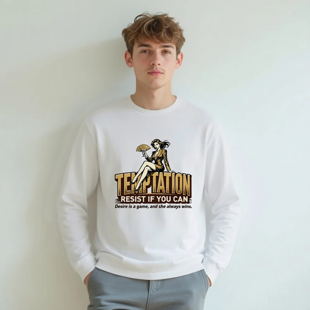 Temptation Resist If You Can Unisex Long Sleeve T-Shirt - Image 8