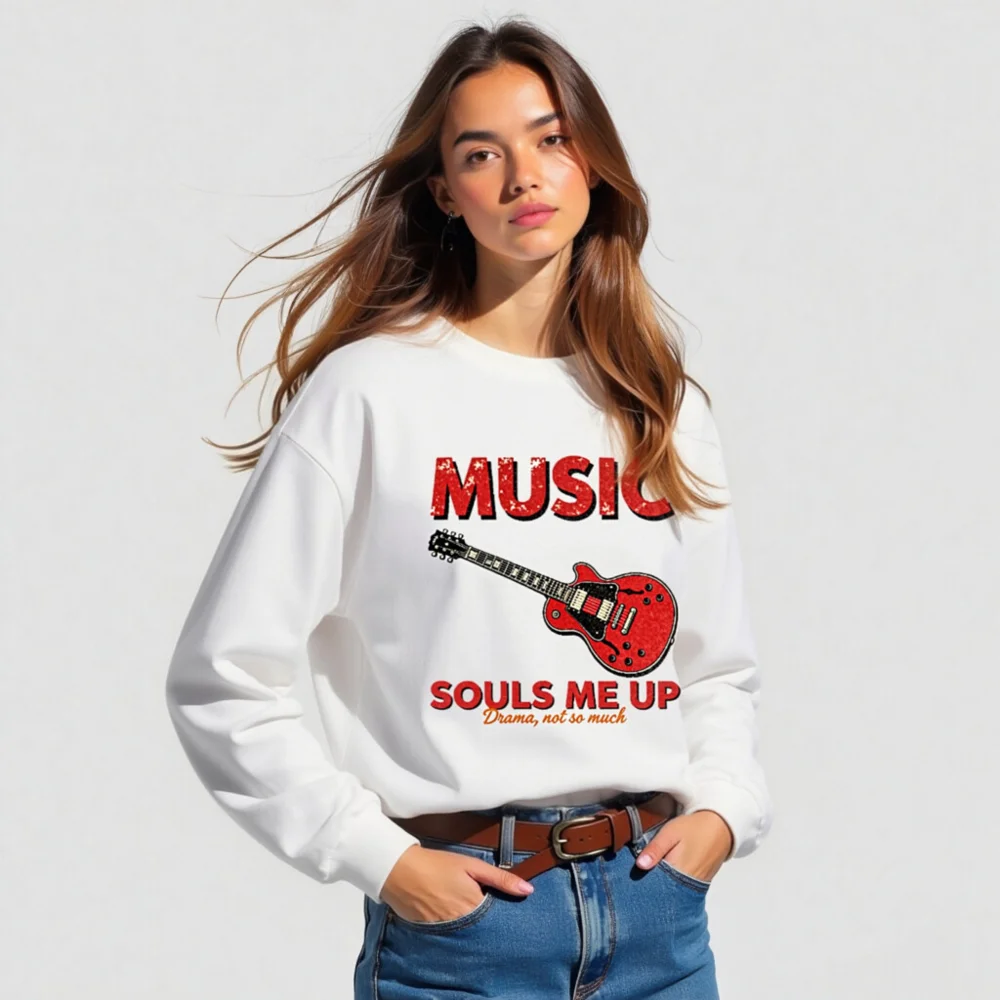 Music Souls Me Up Long Sleeve Tee – Unisex Graphic T-Shirt - Image 5