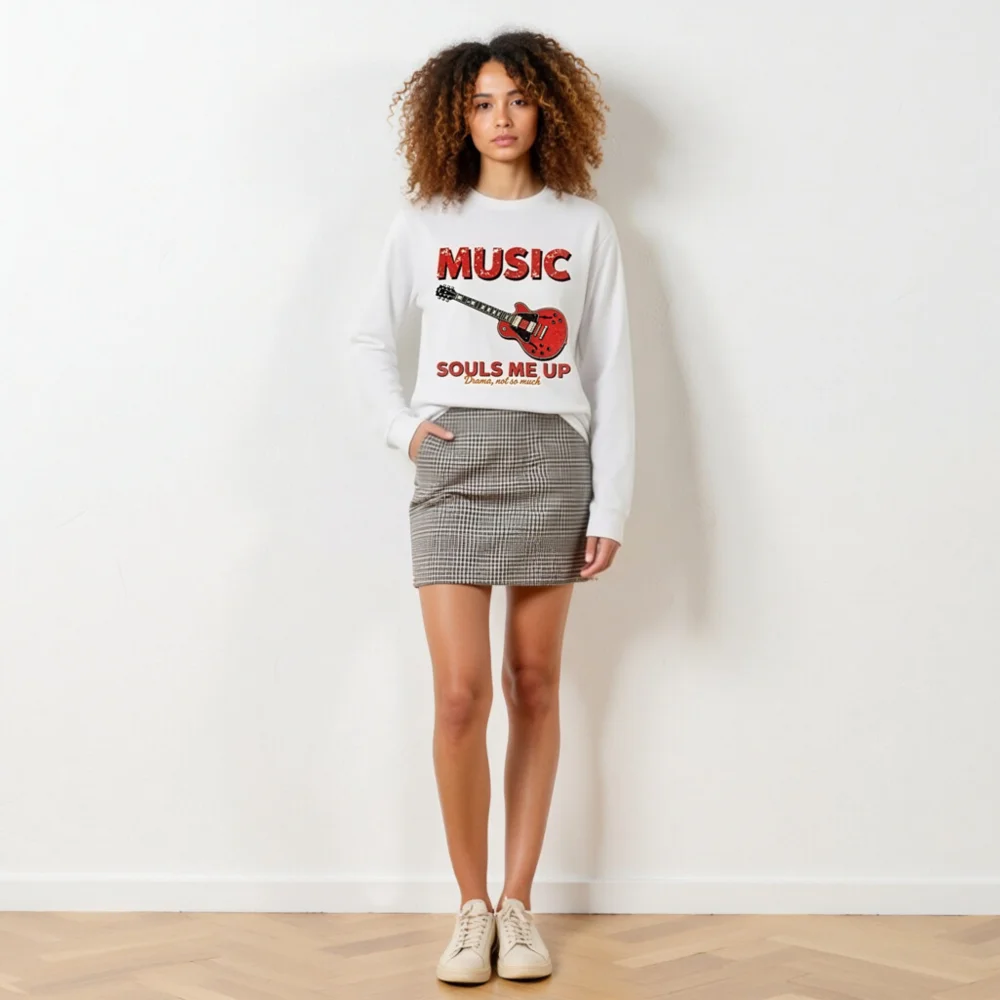 Music Souls Me Up Long Sleeve Tee – Unisex Graphic T-Shirt - Image 6