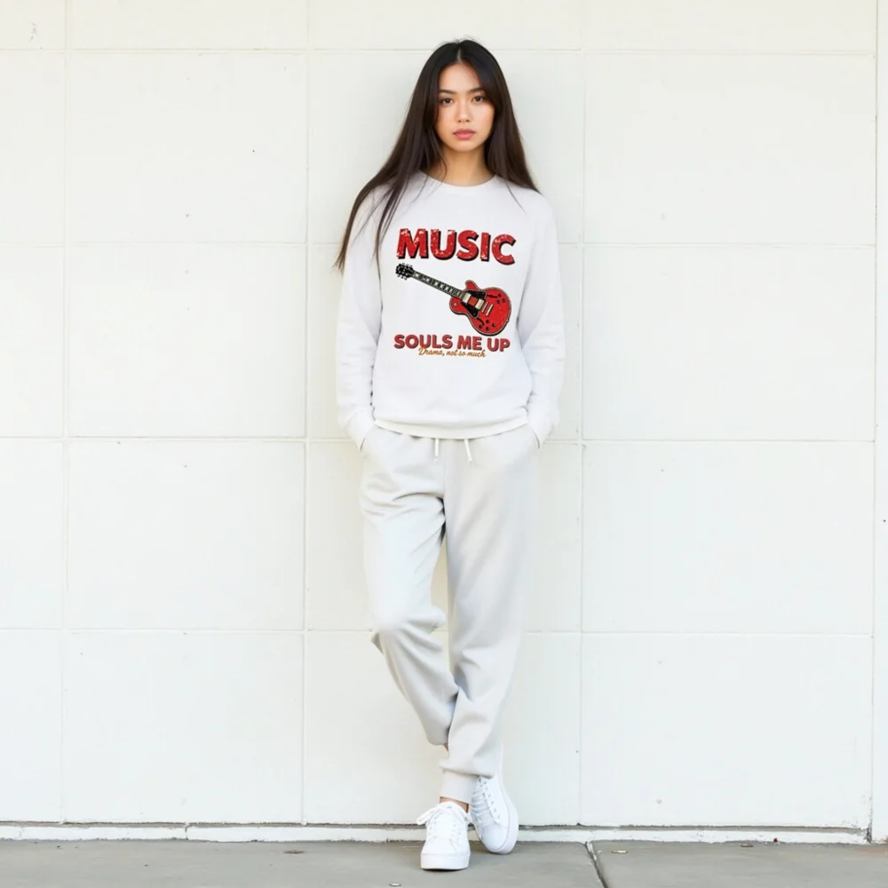 Music Souls Me Up Long Sleeve Tee – Unisex Graphic T-Shirt - Image 9