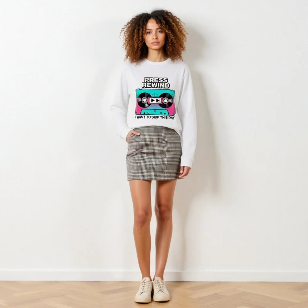 Press Rewind Cassette Tape Long Sleeve Tee - Unisex - Image 6