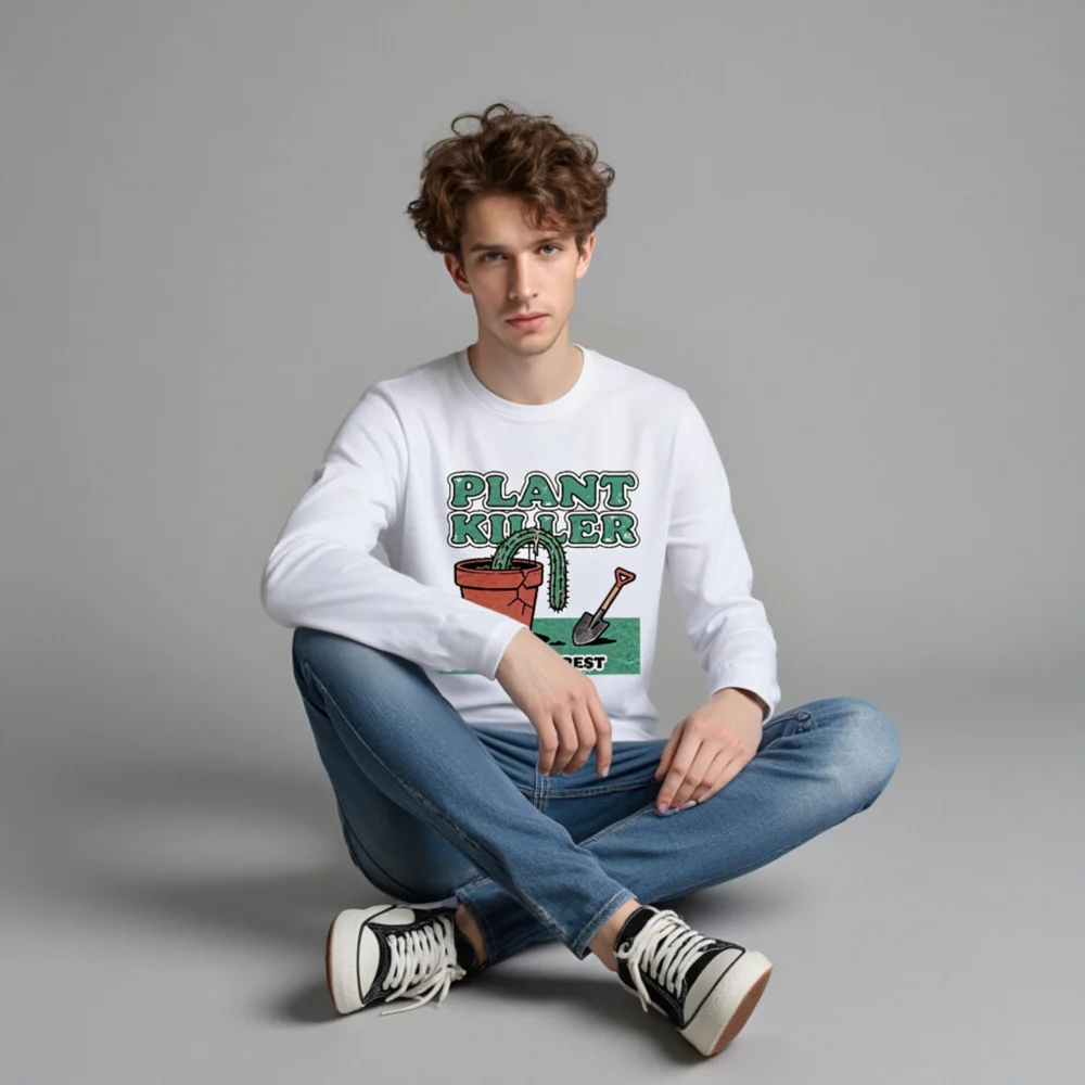 Plant Killer Long Sleeve Tee - Funny Gardening Shirt for Men & Women - Image 4