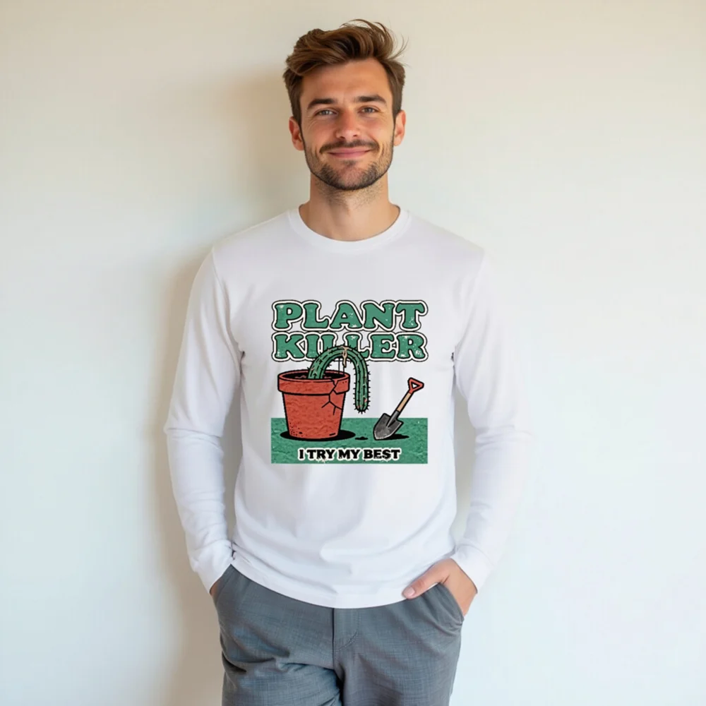 Plant Killer Long Sleeve Tee - Funny Gardening Shirt for Men & Women - Image 7