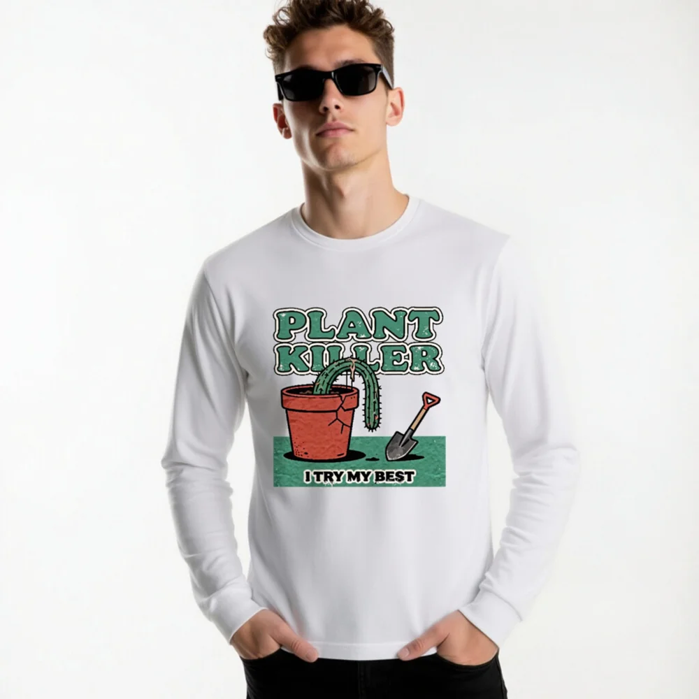 Plant Killer Long Sleeve Tee - Funny Gardening Shirt for Men & Women - Image 11