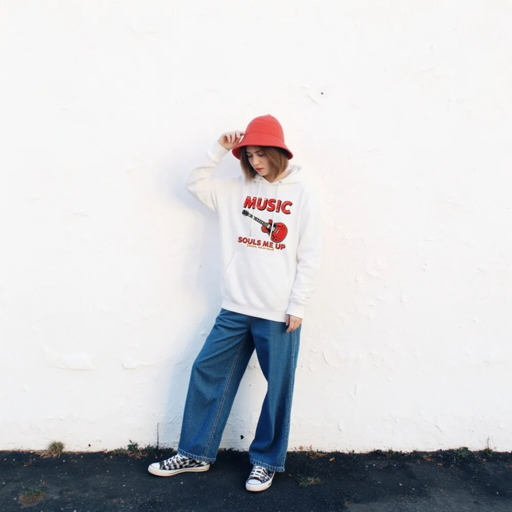 Music Souls Me Up Hoodie – Unisex Eco-Friendly Pullover - Image 2