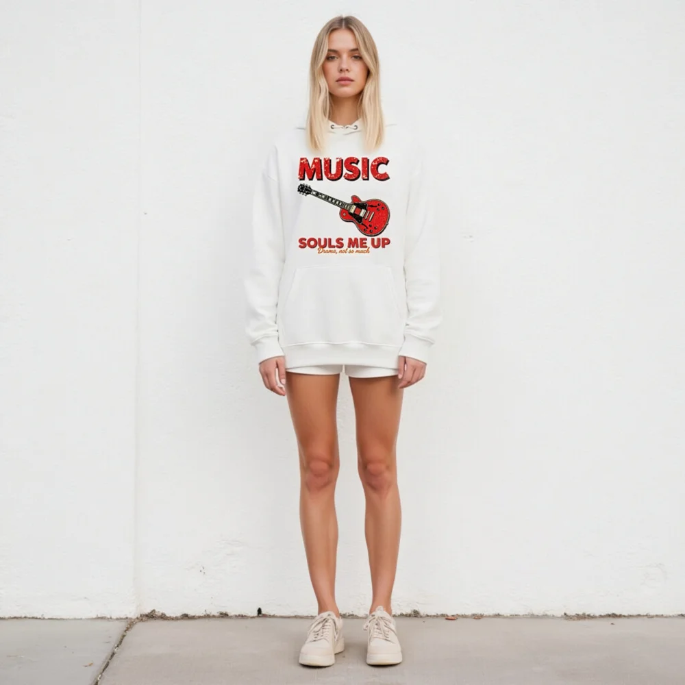 Music Souls Me Up Hoodie – Unisex Eco-Friendly Pullover - Image 5