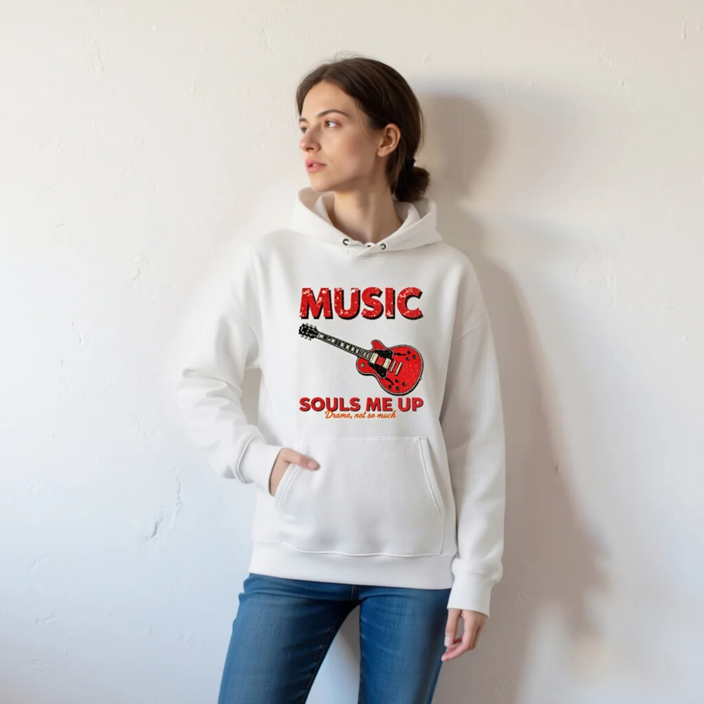 Music Souls Me Up Hoodie – Unisex Eco-Friendly Pullover - Image 7