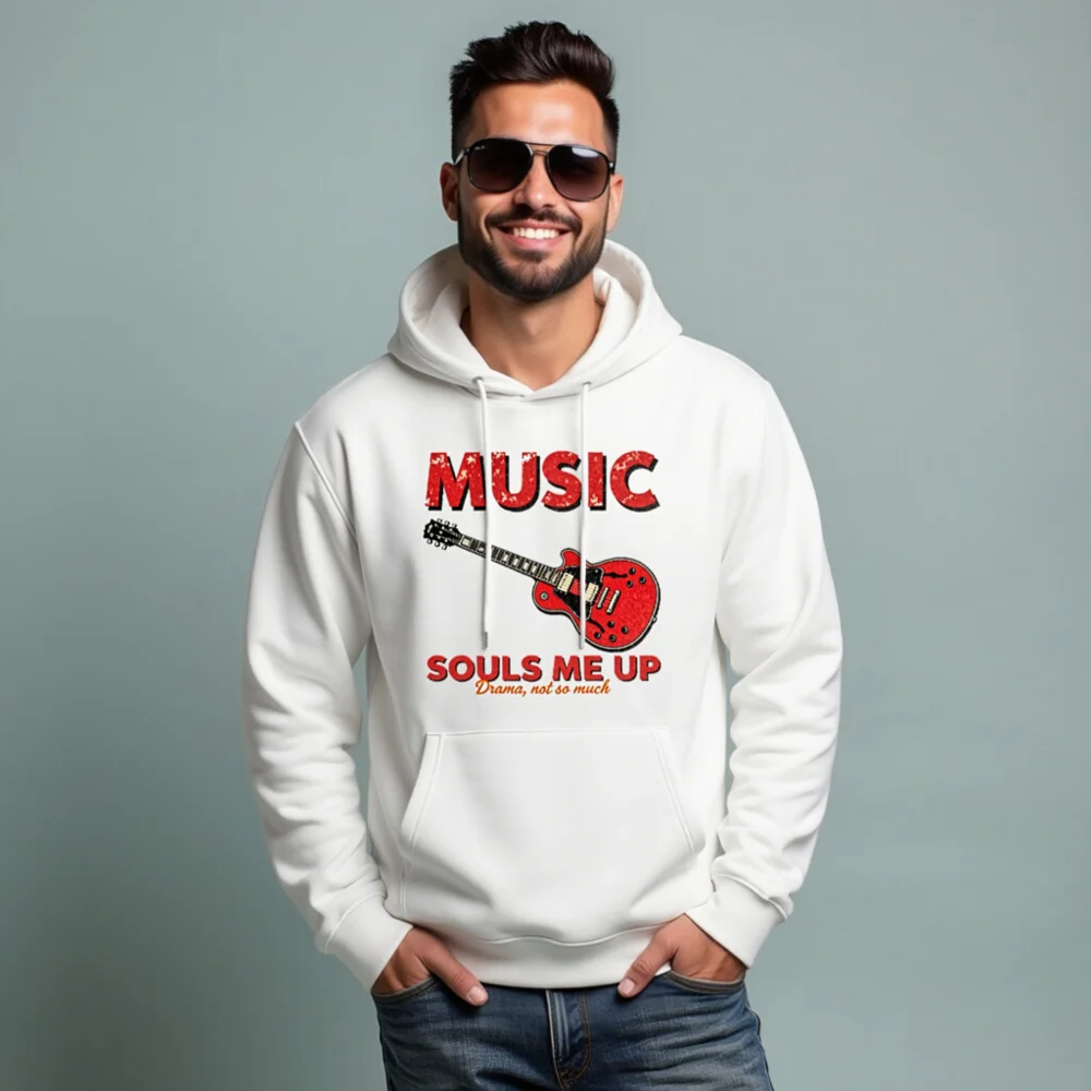 Music Souls Me Up Hoodie – Unisex Eco-Friendly Pullover - Image 8
