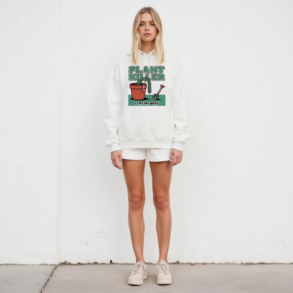 Plant Killer Hoodie - Unisex Eco-Friendly Graphic Sweatshirt - Image 5