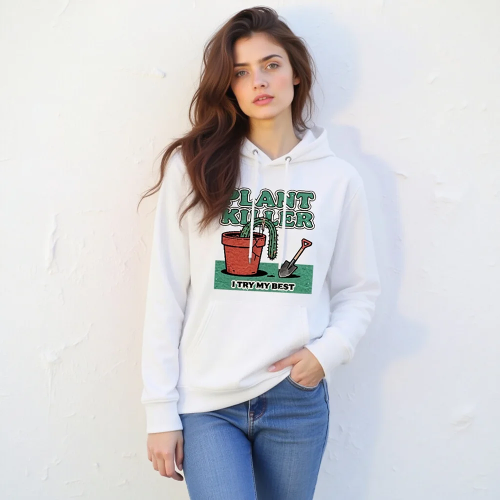 Plant Killer Hoodie - Unisex Eco-Friendly Graphic Sweatshirt - Image 11