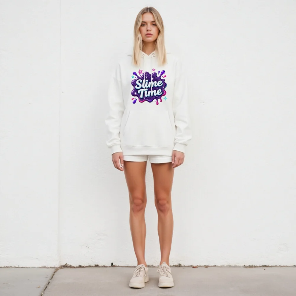 Slime Time Unisex Eco Hoodie – Soft Organic Cotton Pullover - Image 5