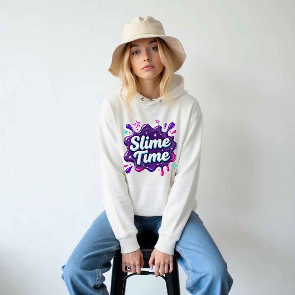Slime Time Unisex Eco Hoodie – Soft Organic Cotton Pullover - Image 6