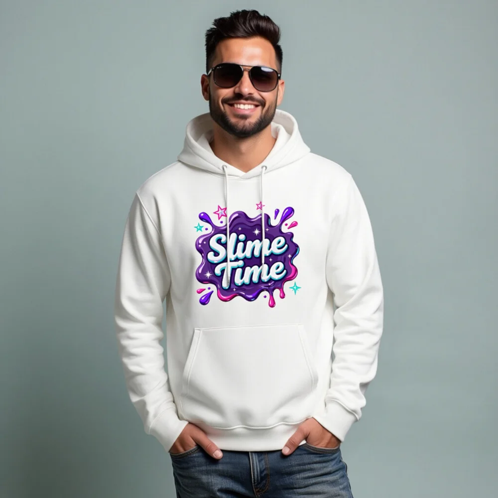 Slime Time Unisex Eco Hoodie – Soft Organic Cotton Pullover - Image 8