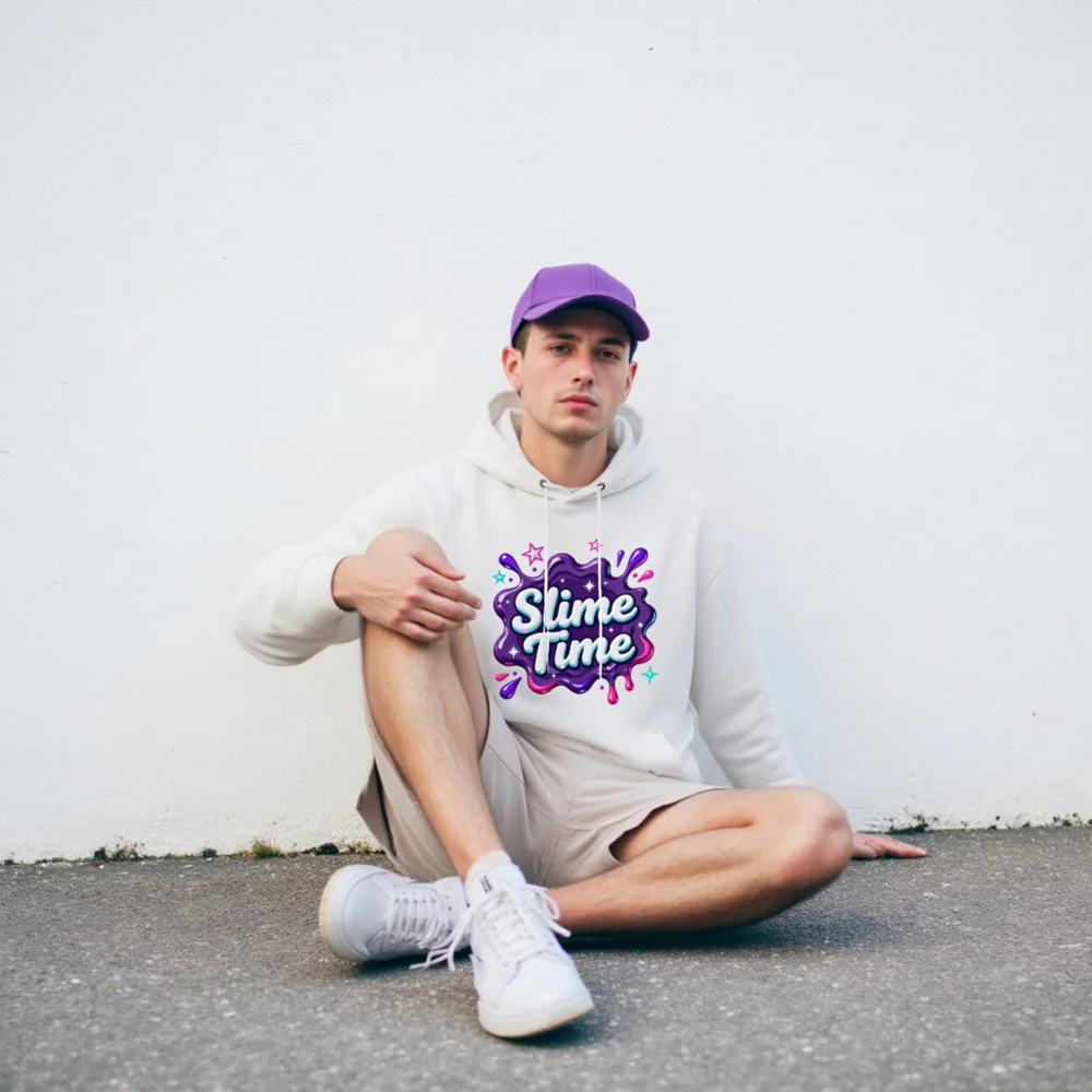 Slime Time Unisex Eco Hoodie – Soft Organic Cotton Pullover - Image 10