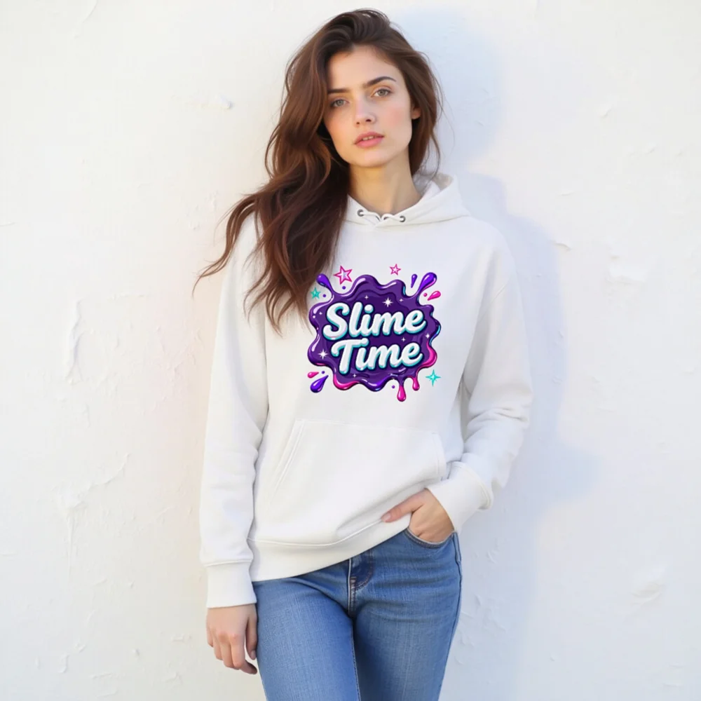 Slime Time Unisex Eco Hoodie – Soft Organic Cotton Pullover - Image 11