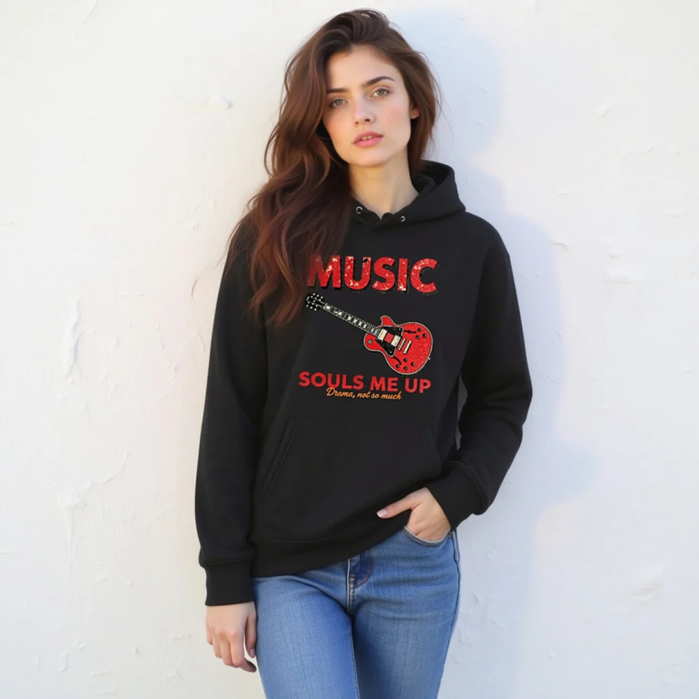 Music Souls Me Up Hoodie – Unisex Eco-Friendly Pullover - Image 11