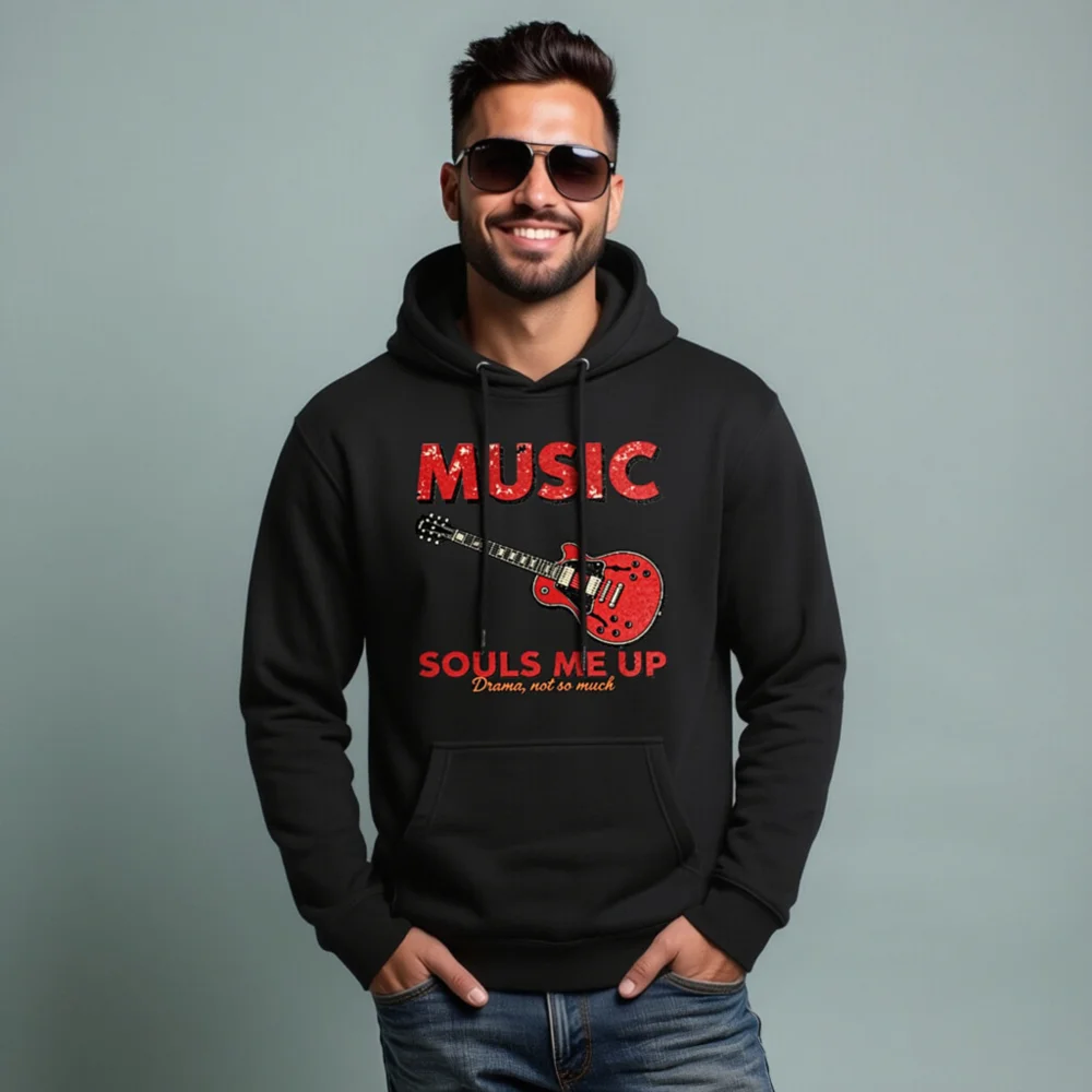 Music Souls Me Up Hoodie – Unisex Premium Pullover Sweatshirt - Image 7