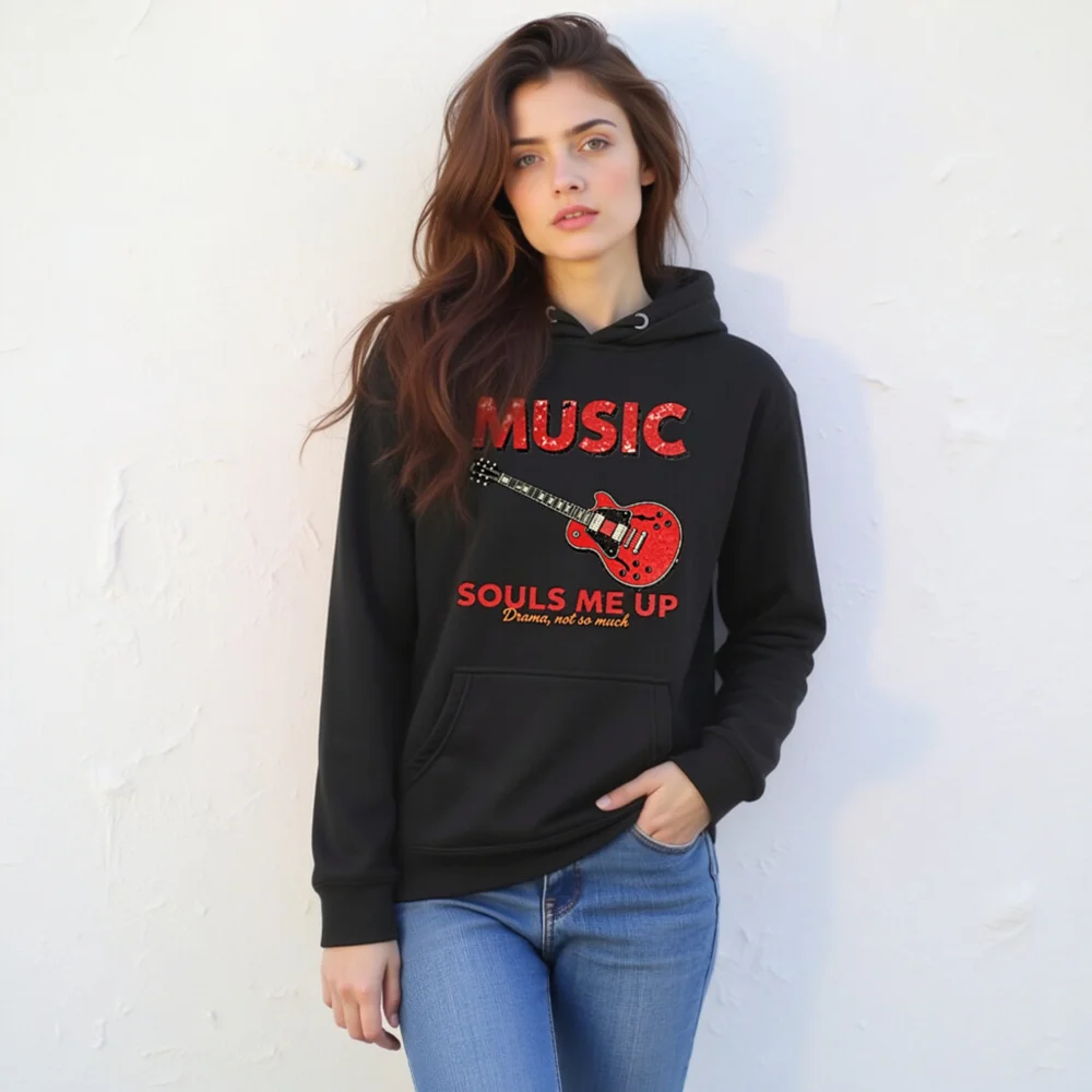 Music Souls Me Up Hoodie – Unisex Premium Pullover Sweatshirt - Image 11