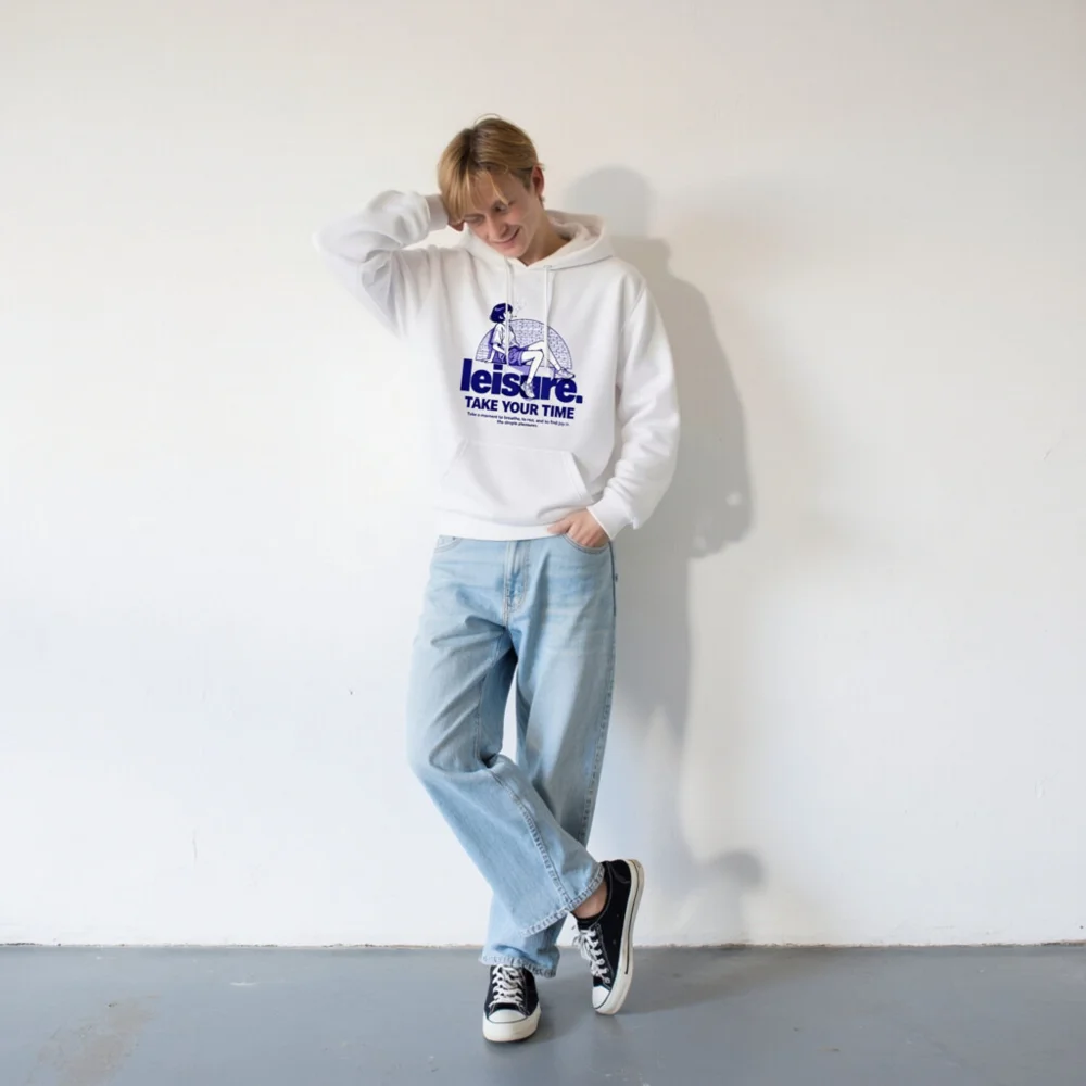 Leisure Unisex Premium Pullover Hoodie – Take Your Time - Image 7