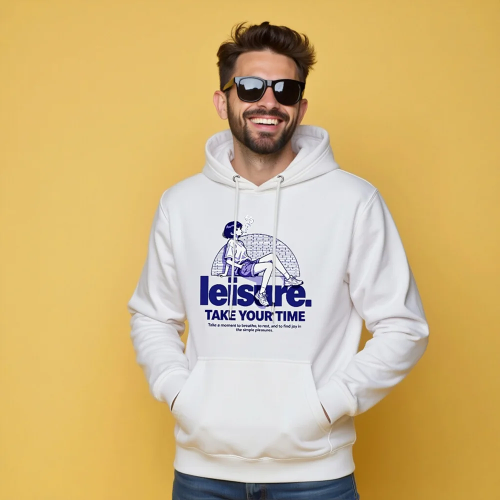 Leisure Unisex Premium Pullover Hoodie – Take Your Time - Image 10
