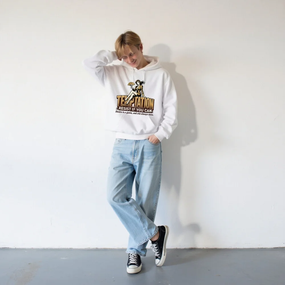 Temptation Resist If You Can Hoodie – Unisex Premium Pullover - Image 7
