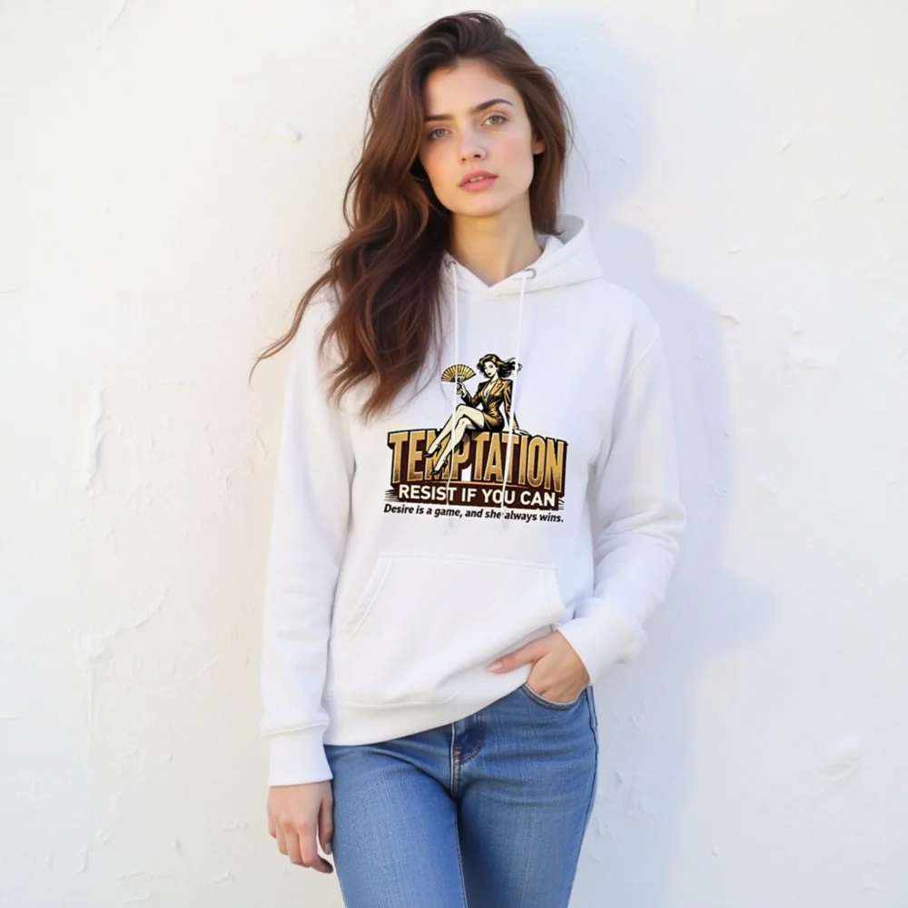 Temptation Resist If You Can Hoodie – Unisex Premium Pullover - Image 11