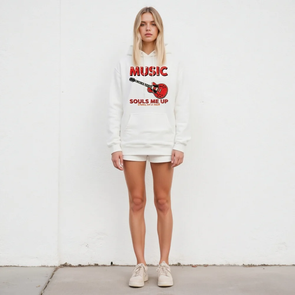 Music Souls Me Up Hoodie – Unisex Premium Pullover Sweatshirt - Image 5