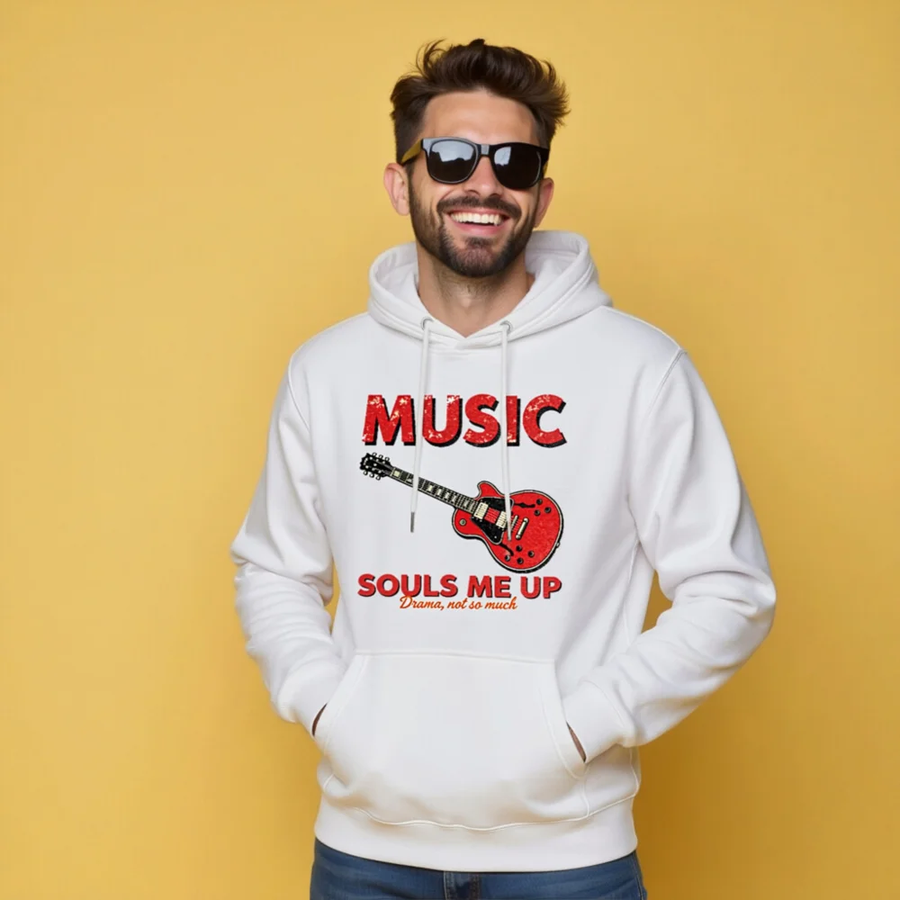 Music Souls Me Up Hoodie – Unisex Premium Pullover Sweatshirt - Image 10