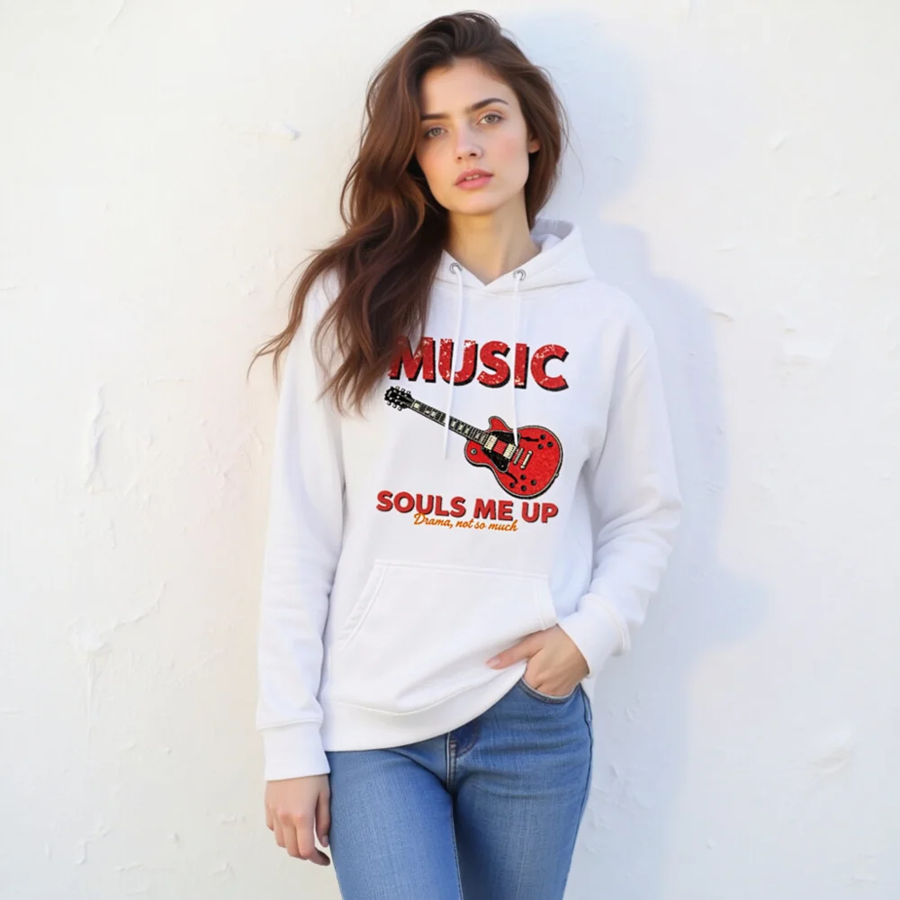 Music Souls Me Up Hoodie – Unisex Premium Pullover Sweatshirt - Image 11
