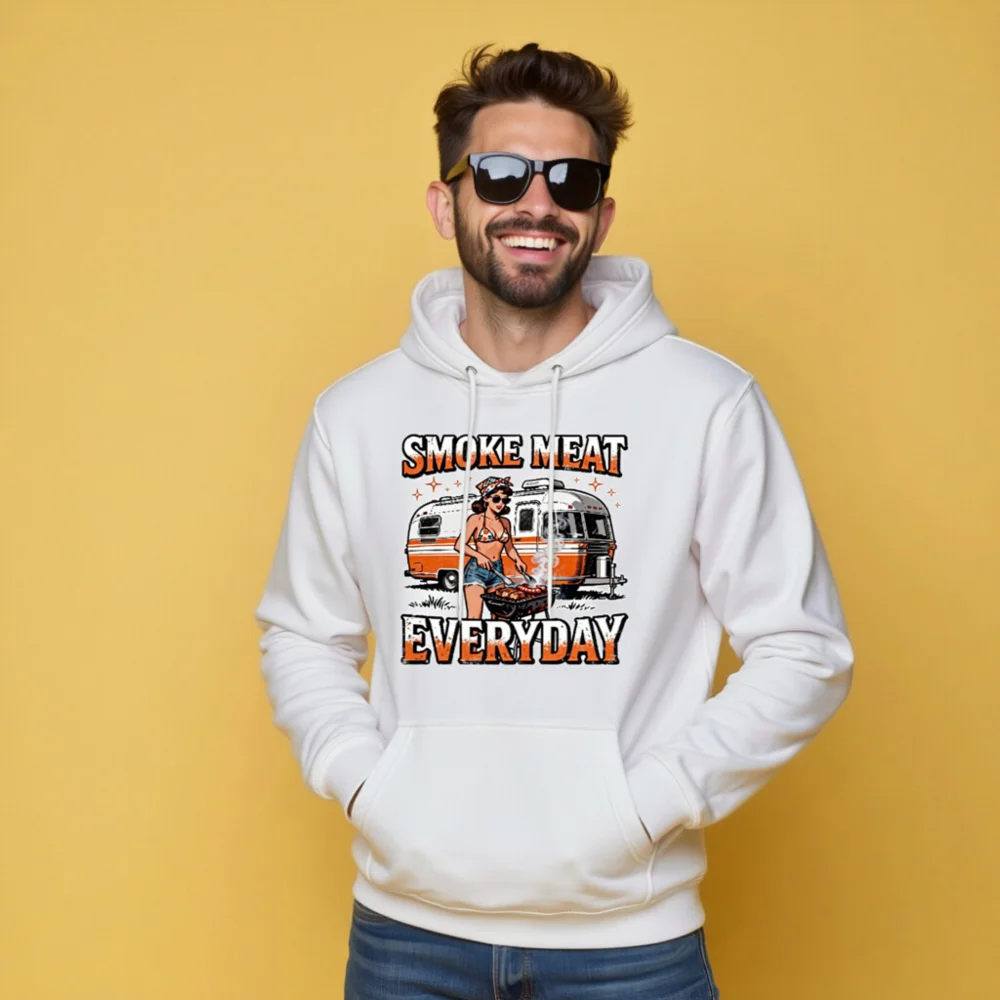 Smoke Meat Everyday Hoodie – Unisex Premium Pullover for BBQ Lovers - Image 10