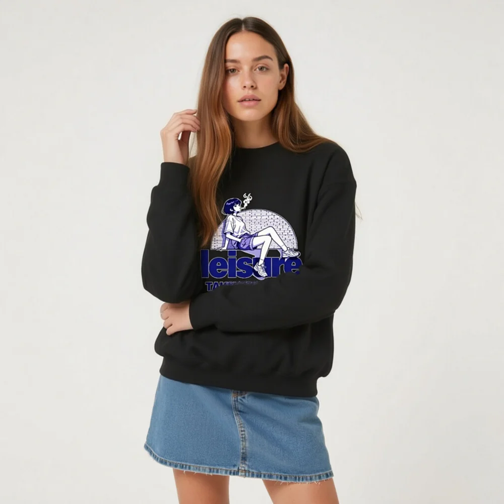 Leisure Take Your Time Unisex Crew Neck Sweatshirt - Image 9