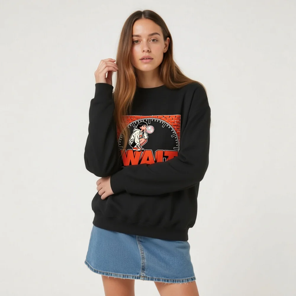 Wait It's Okay to Pause Sweatshirt - Unisex Crewneck Graphic Pullover - Image 9