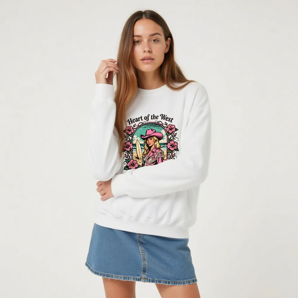 Heart of the West 1986 Graphic Sweatshirt - Unisex Crewneck - Image 9