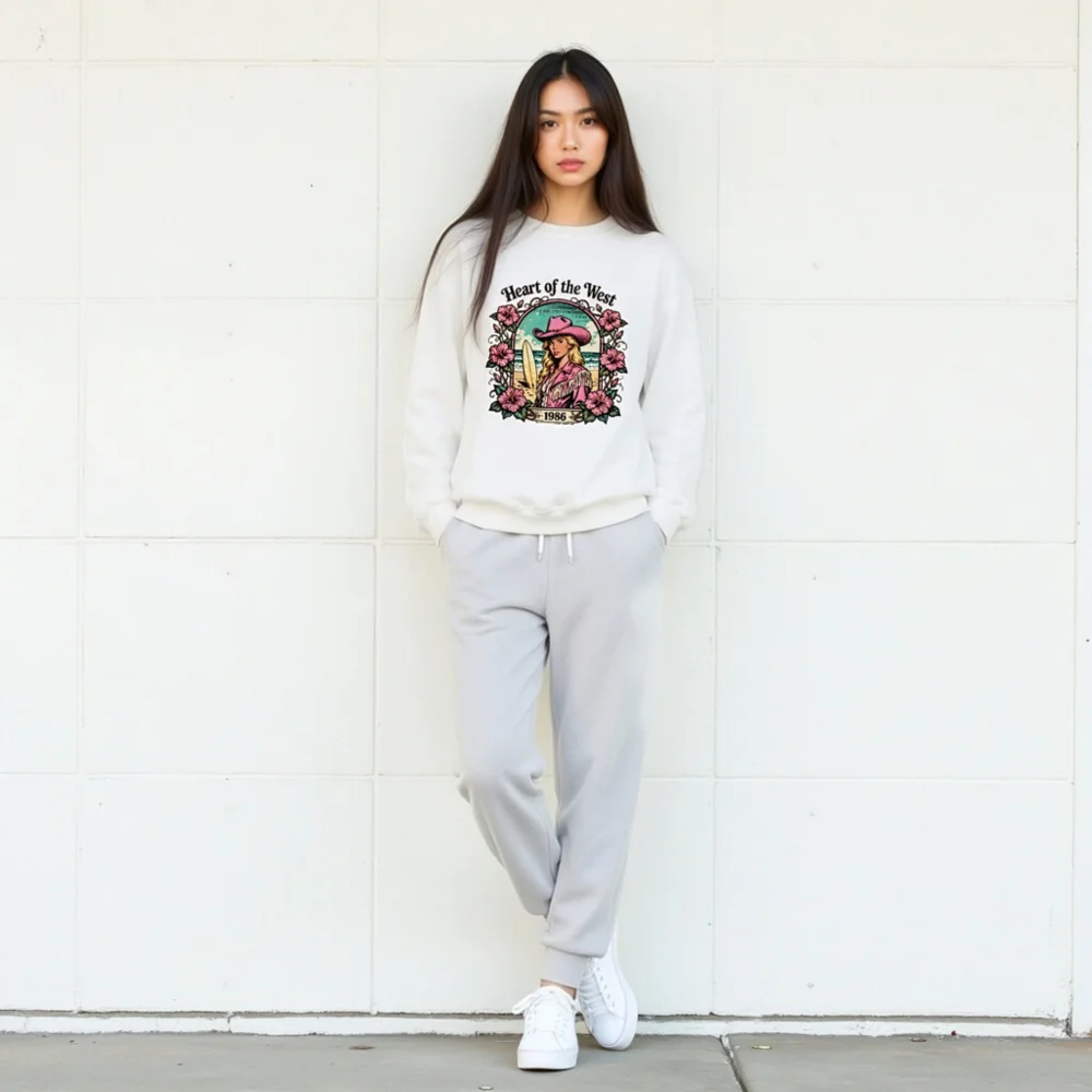 Heart of the West 1986 Graphic Sweatshirt - Unisex Crewneck - Image 10