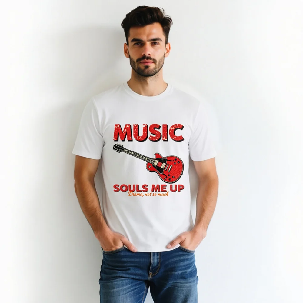Music Souls Me Up T-Shirt – Unisex Organic Cotton Graphic Tee - Image 4