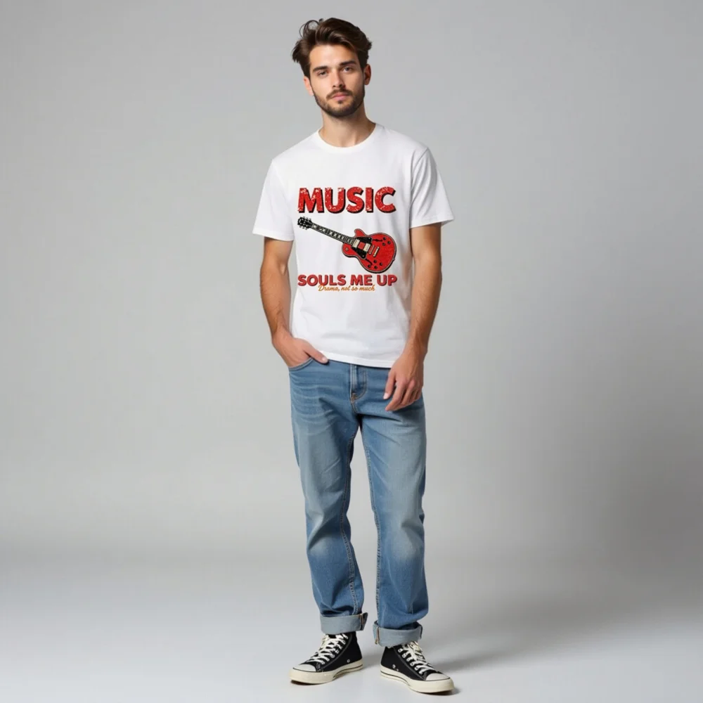 Music Souls Me Up T-Shirt – Unisex Organic Cotton Graphic Tee - Image 5