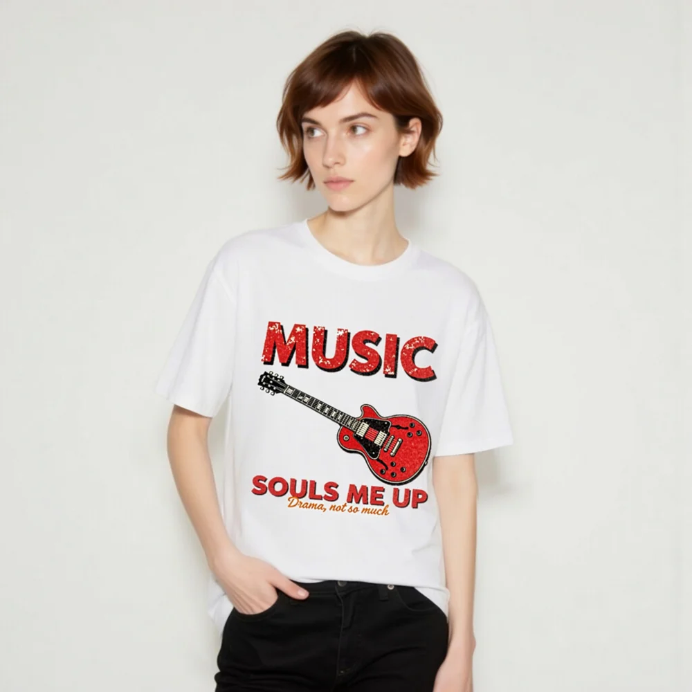 Music Souls Me Up T-Shirt – Unisex Organic Cotton Graphic Tee - Image 9